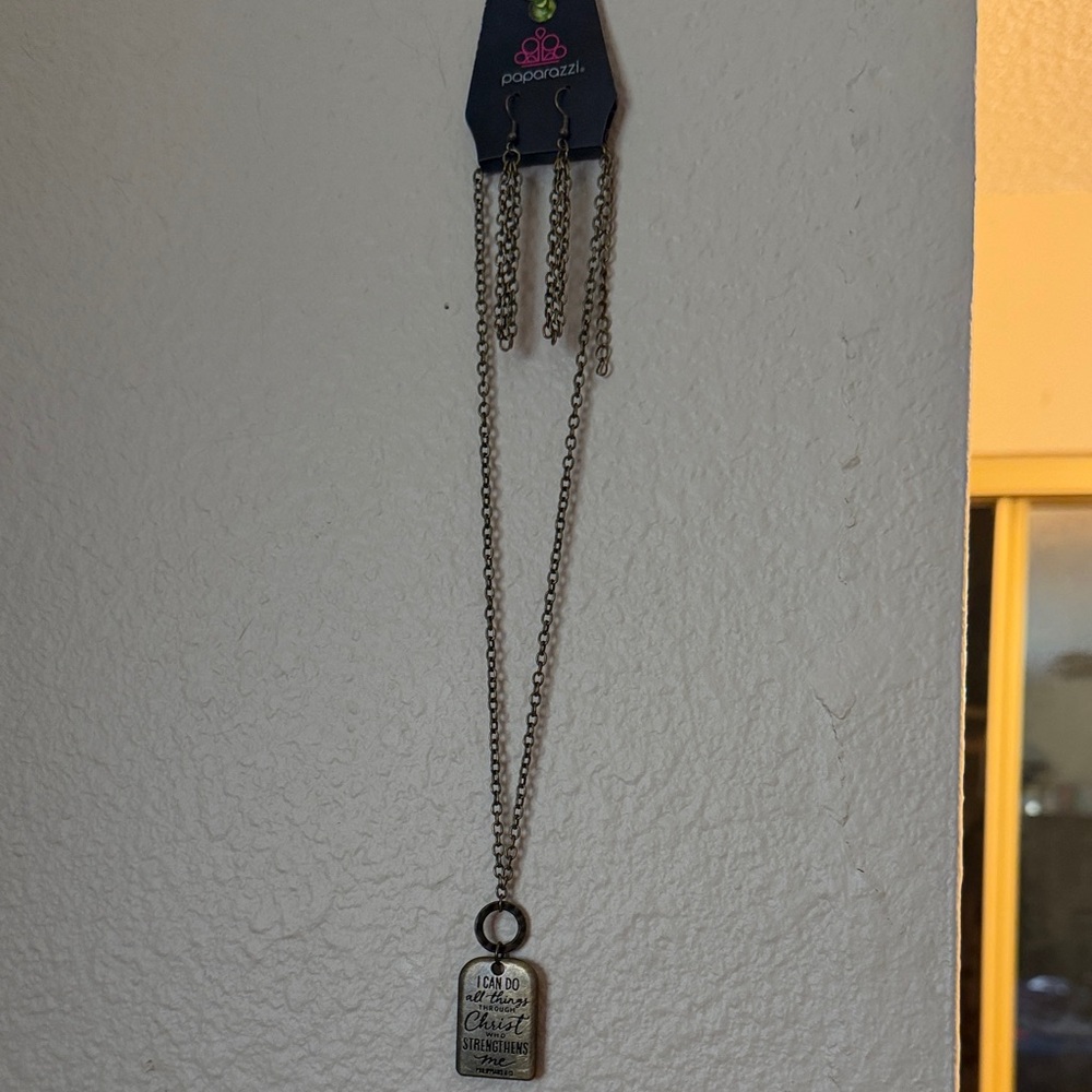 Paparazzi Inspirational Silver Jewelry Set